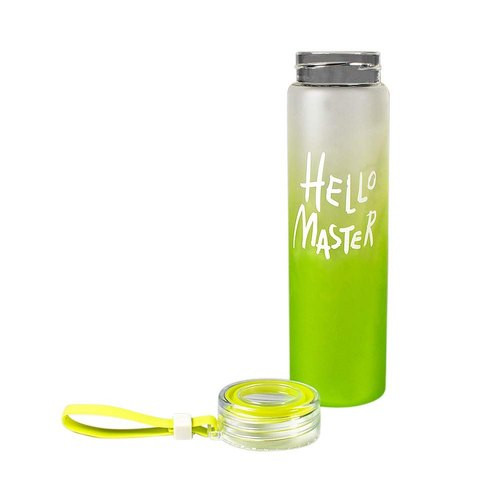 Hello Master Glass Water Bottle/Hot And Cold Water - 480ML